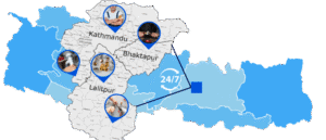 Plumbing dai service locations map kathmandu Lalitpur Bhaktapur